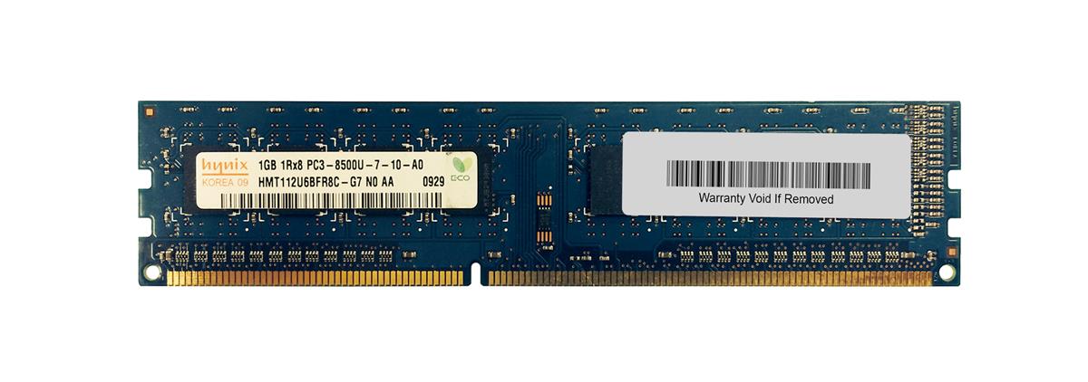 HMT112U6BFR8C-G7 Hynix 1GB PC3-8500 DDR3-1066MHz non-ECC Unbuffered CL7 240-Pin DIMM Single Rank Memory Module