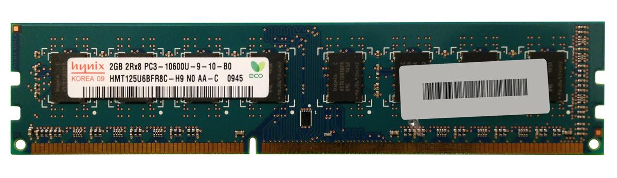 HMT125U6BFR8C-H9 Hynix 2GB PC3-10600 DDR3-1333MHz non-ECC Unbuffered CL9 240-Pin DIMM Dual Rank Memory Module