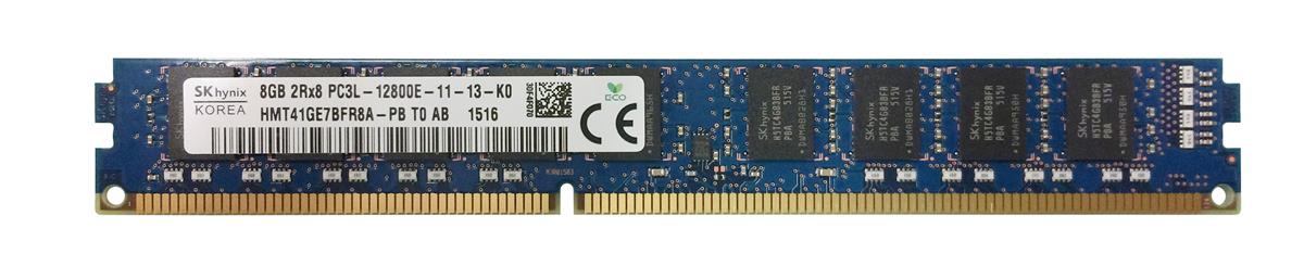 HMT41GE7BFR8A-PB Hynix 8GB PC3-12800 DDR3-1600MHz ECC Unbuffered CL11 240-Pin DIMM 1.35V Low Voltage Very Low Profile (VLP) Dual Rank Memory Module