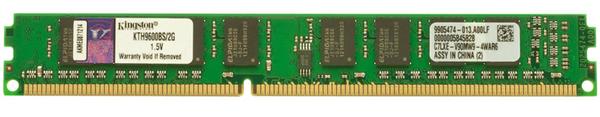 KTH9600BS/2G Kingston 2GB PC3-10600 DDR3-1333MHz non-ECC Unbuffered CL9 240-Pin DIMM Single Rank Memory Module for HP/Compaq