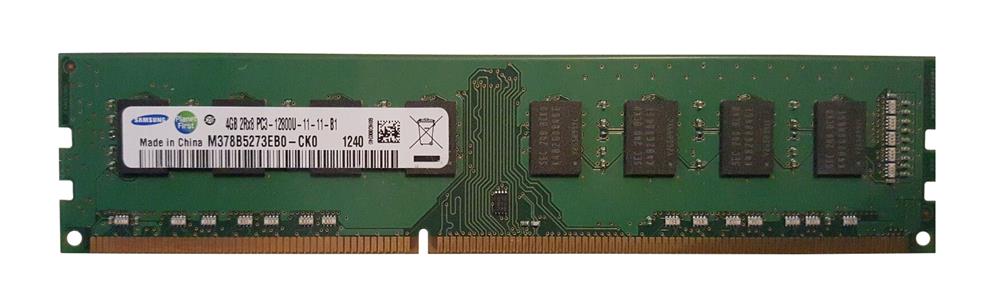 M378B5273EB0-CK0 Samsung 4GB PC3-12800 DDR3-1600MHz non-ECC Unbuffered CL11 240-Pin DIMM Dual Rank Memory Module