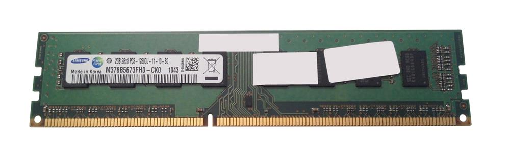 M378B5673FH0-CK0 Samsung 2GB PC3-12800 DDR3-1600MHz non-ECC Unbuffered CL11 240-Pin DIMM Dual Rank Memory Module