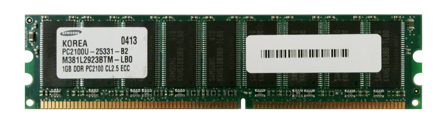 3D-04D233N721-1G 1GB Module DDR PC2100 CL=2.5 ECC DDR266 2.5V 128Meg x 72 for SuperMicro P4SAA Motherboard n/a