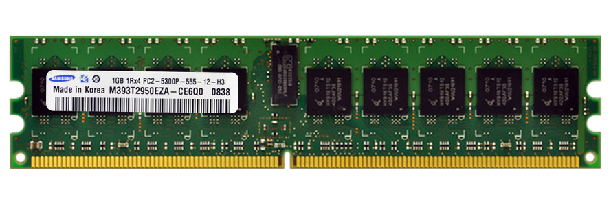 3D-11D239R1542-1G 1GB Module DDR2 PC2-5300 CL=5 Registered ECC DDR2-667 PARITY 1.8V 128Meg x 72 for Tyan Thunder n3600M (S2932) n/a