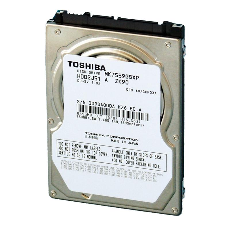 MK7559GSXP Toshiba 750GB 5400RPM SATA 3Gbps 8MB Cache 2.5-inch Internal Hard Drive
