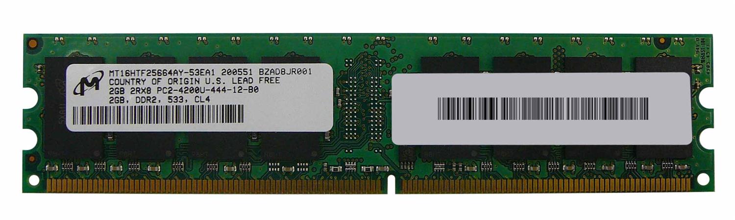 3D-12D203N64791-2G 2GB Module DDR2 PC2-4200 CL=4 Unbuffered non-ECC DDR2-533 1.8V 256Meg x 64 for SuperMicro PDSBM-LN2 Motherboard n/a