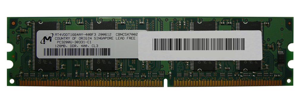 3D-22D162N643-128M 128MB Module DDR PC3200 CL=3 non-ECC DDR400 2.6V 16Meg x 64 Dual for Asus P4P800-MX Motherboard