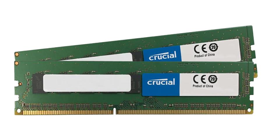CT2KIT102472BD160B Crucial 16GB Kit (2 X 8GB) PC3-12800 DDR3-1600MHz ECC Unbuffered CL11 240-Pin DIMM 1.35V Low Voltage Memory