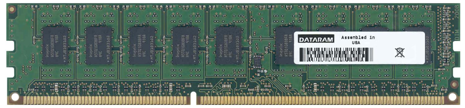 GRH165G7U/4GB Dataram 4GB PC3-10600 DDR3-1333MHz ECC Unbuffered CL9 240-Pin DIMM Single Rank Memory Module