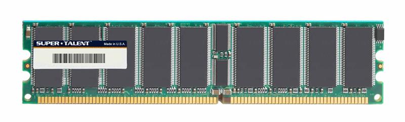 D512EC333S Super Talent 512MB PC2700 DDR-333MHz ECC Unbuffered CL2.5 184-Pin DIMM Memory Module
