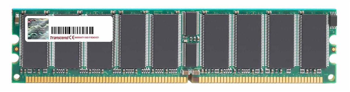 TS64MLD72V3J Transcend 512MB PC2700 DDR-333MHz ECC Unbuffered CL2.5 184-Pin DIMM Memory Module