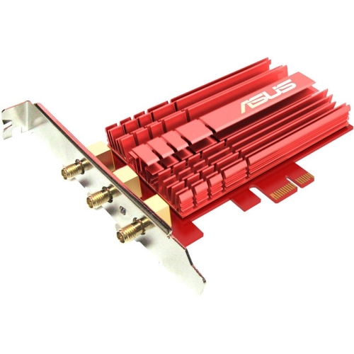 PCE-AC68 ASUS 802.11ac Dual-band Wireless AC1900 PCI Express Network Adapter for Desktop Computer