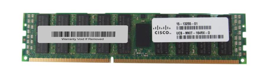 15-13255-01 Cisco 16GB PC3-10600 DDR3-1333MHz ECC Registered CL9 240-Pin DIMM 1.35V Low Voltage Quad Rank Memory Module