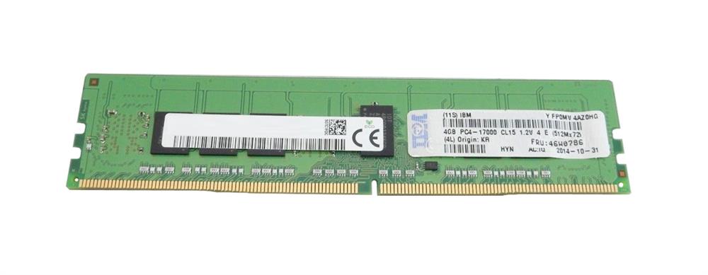 46W0786 IBM 4GB PC4-17000 DDR4-2133MHz Registered ECC CL15 288-Pin DIMM 1.2V Single Rank Memory Module