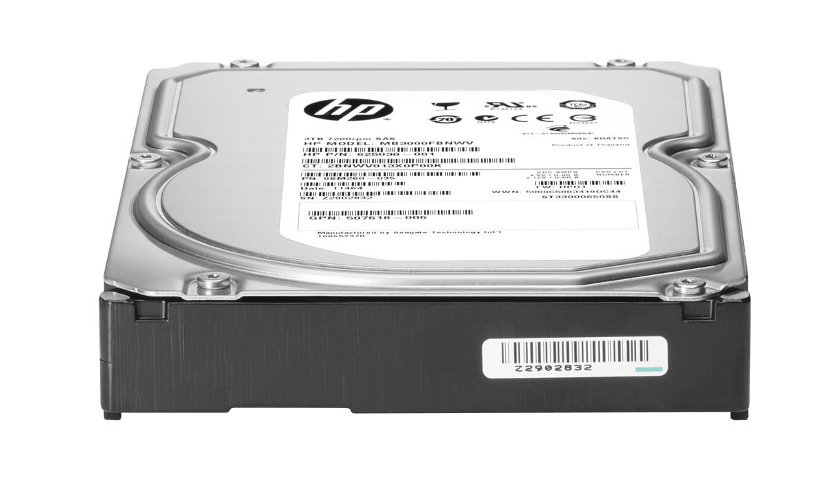 625031-B21 HP 3TB 7200RPM SAS 6Gbps Dual Port Midline Hot Swap 3.5-inch Internal Hard Drive