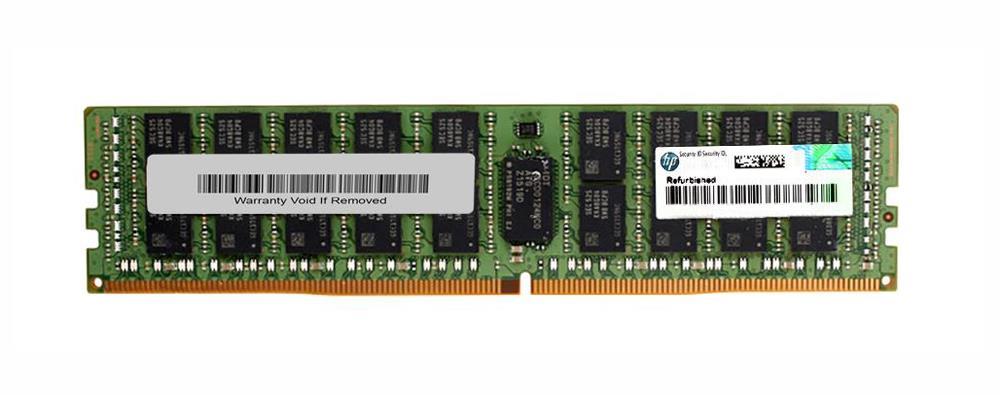 738629-B21 HP 32GB PC4-17000 DDR4-2133MHz Registered ECC CL15 288-Pin DIMM 1.2V Dual Rank Memory Module