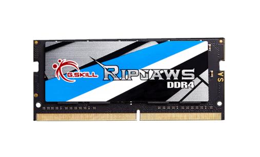 F4-2133C15Q-64GRS G.Skill Ripjaws 64GB Kit (4 X 16GB) PC4-17000 DDR4-2133MHz non-ECC Unbuffered CL15 (15-15-15-36) 260-Pin SoDimm Memory 