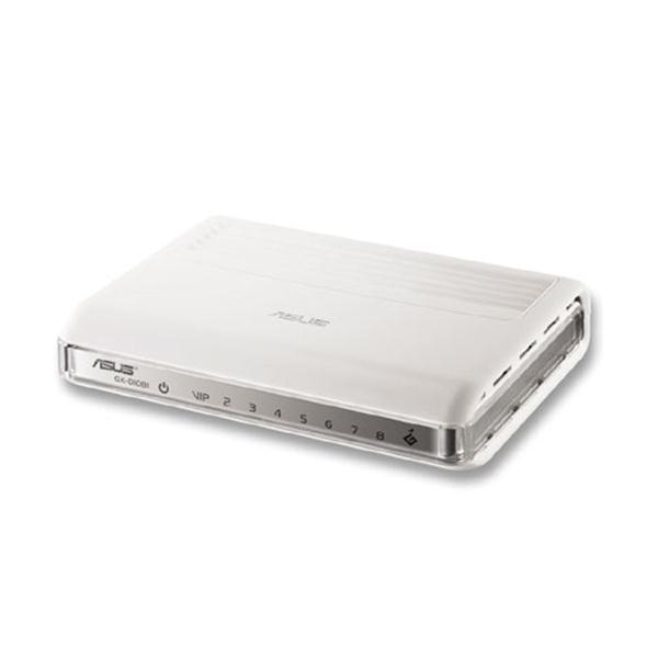 GX-D1081 ASUS 8-Ports RJ-45 1Gbps 10/100/1000Base-T Gigabit Ethernet Power-Saving Switch (Refurbished)