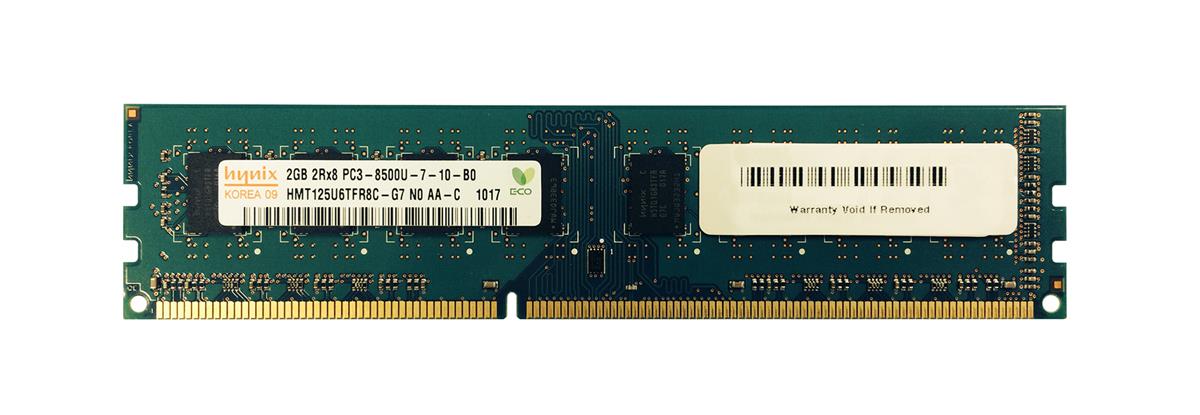 HMT125U6TFR8C-G7 Hynix 2GB PC3-8500 DDR3-1066MHz non-ECC Unbuffered CL7 240-Pin DIMM Dual Rank Memory Module