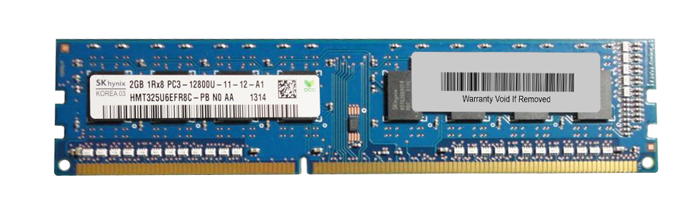 HMT325U6EFR8C-PB Hynix 2GB PC3-12800 DDR3-1600MHz non-ECC Unbuffered CL11 240-Pin DIMM Single Rank Memory Module