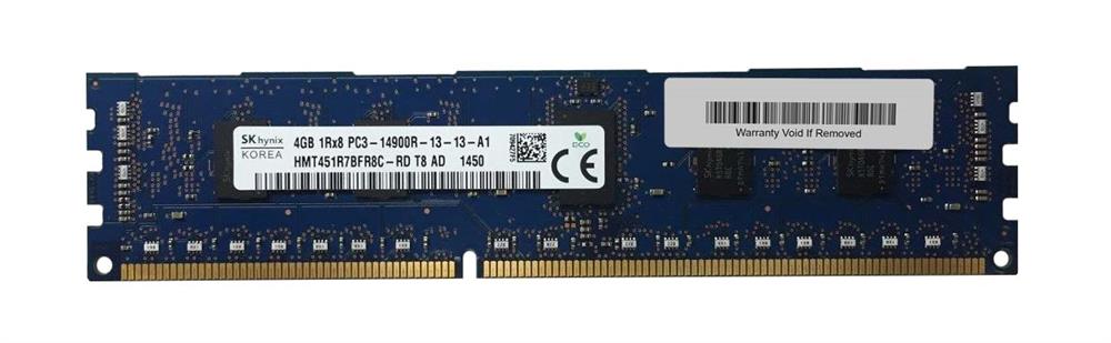 HMT451R7BFR8C-RD Hynix 4GB PC3-14900 DDR3-1866MHz ECC Registered CL13 240-Pin DIMM Single Rank Memory Module