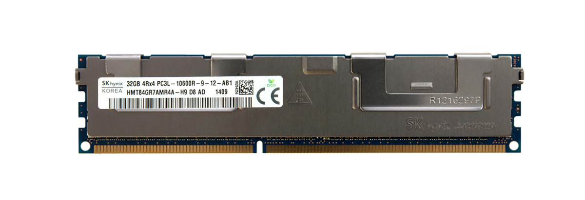 HMT84GR7AMR4A-H9 Hynix 32GB PC3-10600 DDR3-1333MHz ECC Registered CL9 240-Pin DIMM 1.35V Low Voltage Quad Rank Memory Module