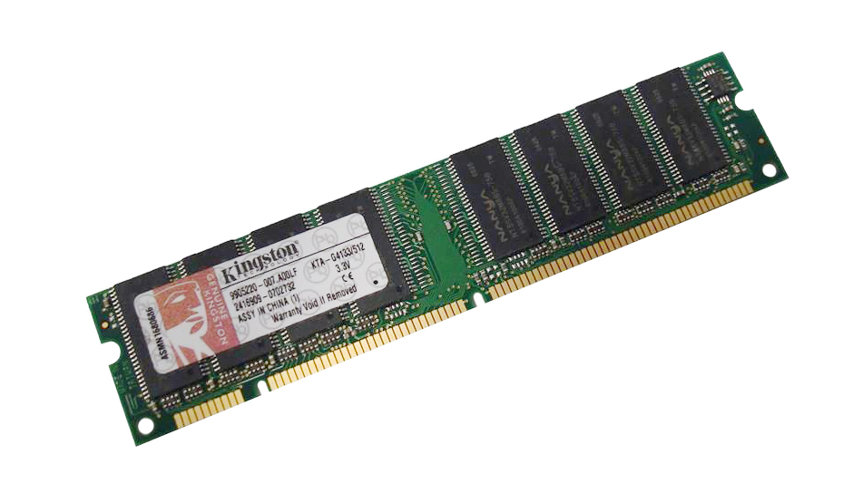 KTA-G4133/512 Kingston 512MB PC133 133MHz non-ECC Unbuffered CL3 168-Pin DIMM Memory Module for Apple