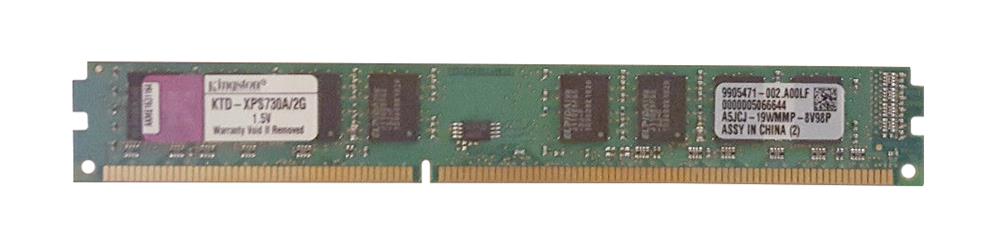 KTD-XPS730A/2G Kingston 2GB PC3-8500 DDR3-1066MHz non-ECC Unbuffered CL7 240-Pin DIMM Dual Rank Memory Module for Dell