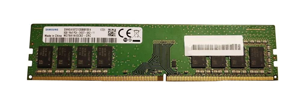 M378A1K43CB2-CRC Samsung 8GB PC4-19200 DDR4-2400MHz non-ECC Unbuffered CL17 288-Pin DIMM 1.2V Single Rank Memory Module