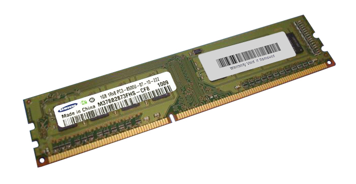 M378B2873FHS-CF8 Samsung 1GB PC3-8500 DDR3-1066MHz non-ECC Unbuffered CL7 240-Pin DIMM Single Rank Memory Module