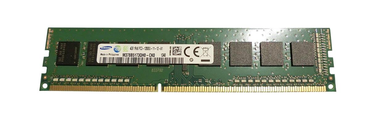 M378B5173QH0-CK0 Samsung 4GB PC3-12800 DDR3-1600MHz non-ECC Unbuffered CL11 240-Pin DIMM Single Rank Memory Module