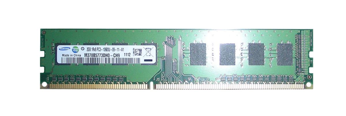 M378B5773DH0-CH9 Samsung 2GB PC3-10600 DDR3-1333MHz non-ECC Unbuffered CL9 240-Pin DIMM Single Rank Memory Module