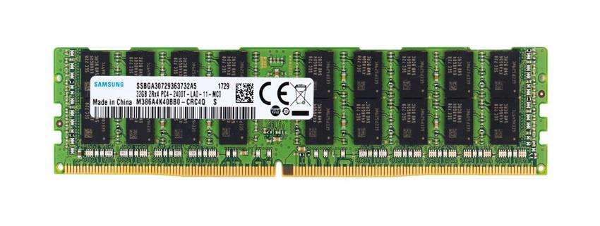 M386A4K40BB0-CRC Samsung 32GB PC4-19200 DDR4-2400MHz Registered ECC CL17 288-Pin Load Reduced DIMM 1.2V Dual Rank Memory Module