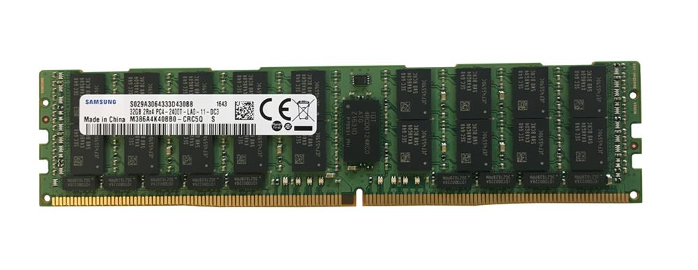 M386A4K40BB0-CRC5Q Samsung 32GB PC4-19200 DDR4-2400MHz Registered ECC CL17 288-Pin Load Reduced DIMM 1.2V Dual Rank Memory Module