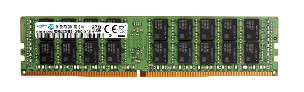 M393A4K40BB0-CPB0Q Samsung 32GB PC4-17000 DDR4-2133MHz Registered ECC CL15 288-Pin DIMM 1.2V Dual Rank Memory Module