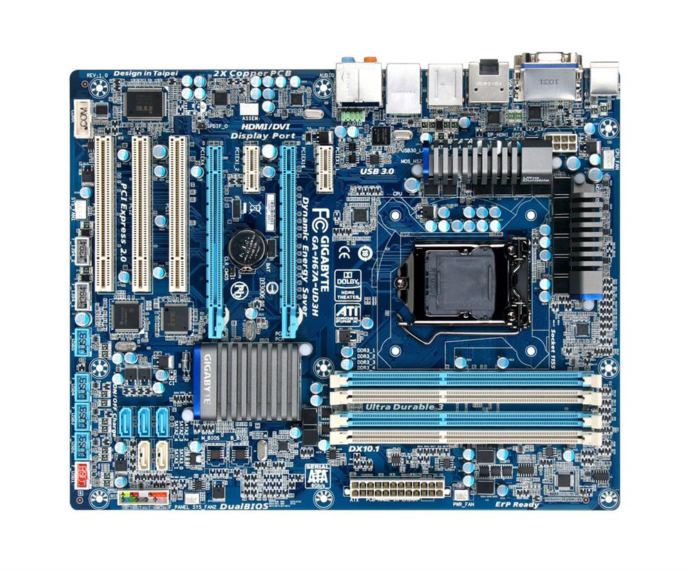 M4L-80098866 Gigabyte Tech GA-H67A-UD3H Motherboard