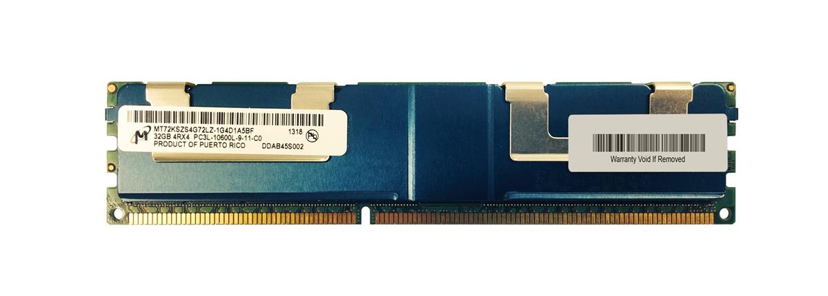 MT72KSZS4G72LZ-1G4 Micron 32GB PC3-10600 DDR3-1333MHz ECC Registered CL9 240-Pin Load Reduced DIMM 1.35V Low Voltage Quad Rank Memory Module