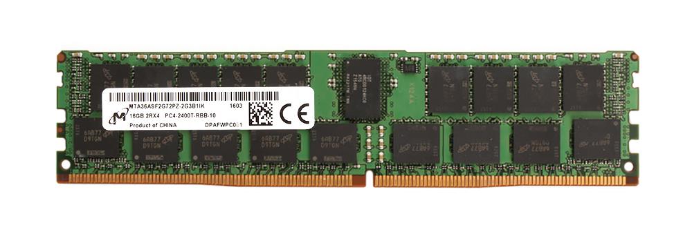 MTA36ASF2G72PZ-2G3B1 Micron 16GB PC4-19200 DDR4-2400MHz Registered ECC CL17 288-Pin DIMM 1.2V Dual Rank Memory Module