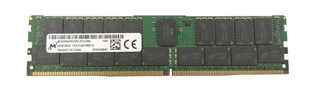 MTA36ASF4G72PZ-2G1 Micron 32GB PC4-17000 DDR4-2133MHz Registered ECC CL15 288-Pin DIMM 1.2V Dual Rank Memory Module