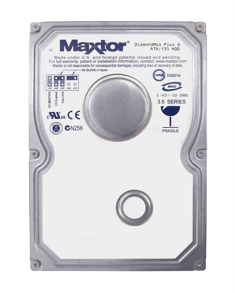 MX6Y160L0 Maxtor DiamondMax Plus 9 160GB 7200RPM ATA-133 2MB Cache 3.5-inch Internal Hard Drive