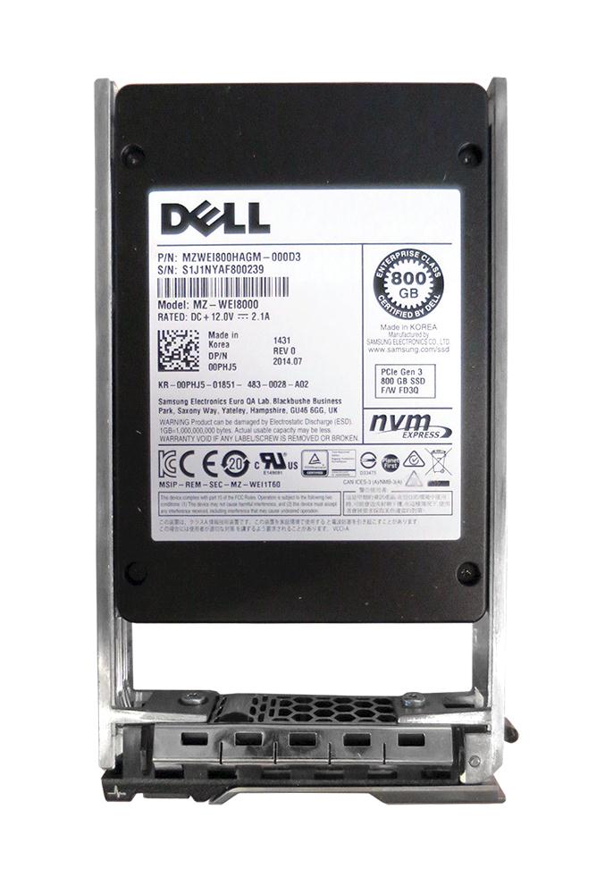 0PHJ5 Dell 800GB MLC SAS 6Gbps 2.5-inch Internal Solid State Drive (SSD)