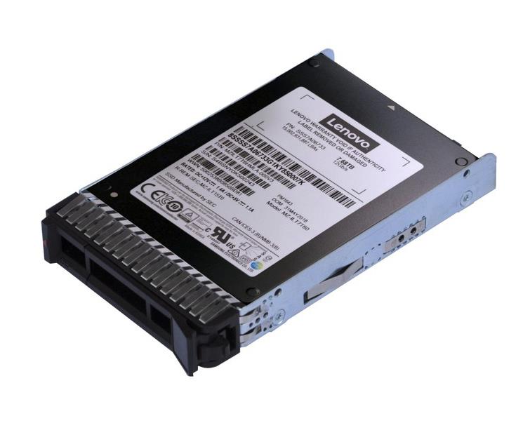 4XB7A38146 Lenovo 7.68TB QLC SATA 6Gbps Hot Swap 2.5-inch Internal Solid State Drive (SSD)