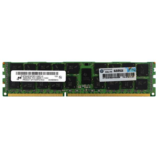 672633-B21 HP 16GB PC3-12800 DDR3-1600MHz ECC Registered CL11 240-Pin DIMM Dual Rank Memory Module