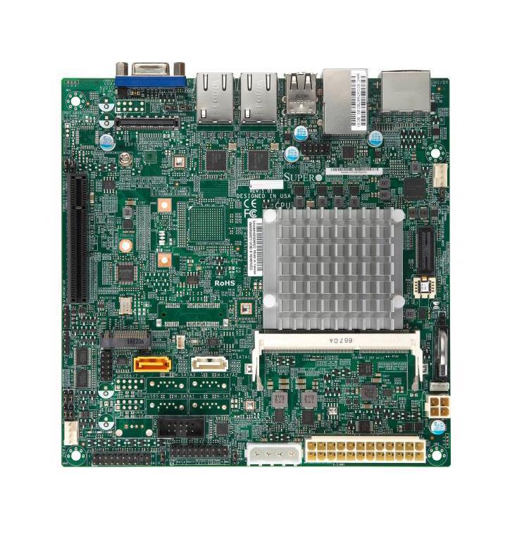 A2SAV-2C-L SuperMicro Socket BGA1296 System On Chipset Intel Atom E3930 Processors Support DDR3L SO-DIMM 2x SATA 3.0Gb/s Mini-ITX Motherboard (Refurbished)