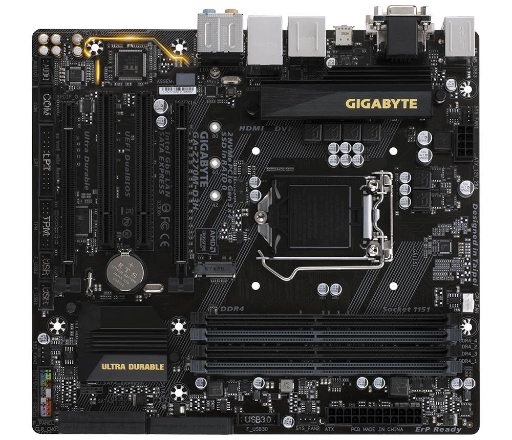 Gigabyte Tech GA-Z270M-D3H