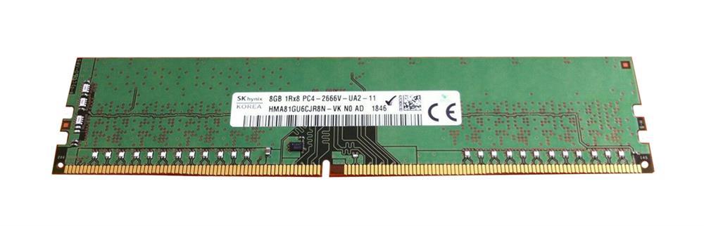 HMA81GU6CJR8N-VKN0 Hynix 8GB PC4-21300 DDR4-2666MHz non-ECC Unbuffered CL19 288-Pin DIMM 1.2V Single Rank Memory Module