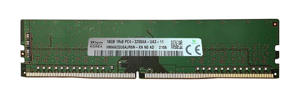 HMAA2GU6AJR8N-XNN0 Hynix 16GB PC4-25600 DDR4-3200MHz non-ECC Unbuffered CL22 288-Pin DIMM 1.2V Single Rank Memory Module