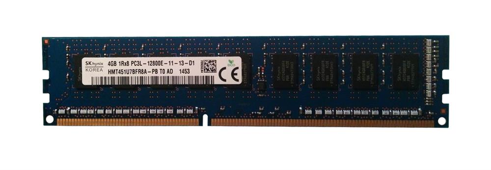 HMT451U7BFR8A-PB Hynix 4GB PC3-12800 DDR3-1600MHz ECC Unbuffered CL11 240-Pin DIMM 1.35V Low Voltage Single Rank Memory Module