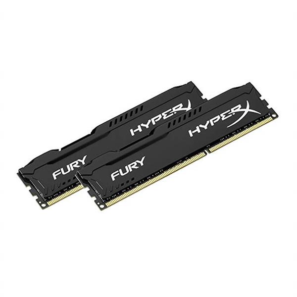HX432C16FB3K2/32 Kingston HyperX FURY Black 32GB Kit (2 X 16GB) PC4-25600 DDR4-3200MHz non-ECC Unbuffered CL16 288-Pin DIMM 1.35V Memory 