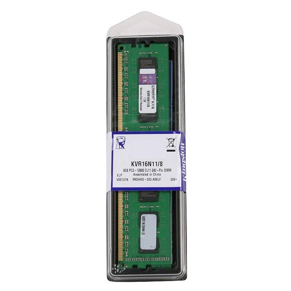 KVR16N11H/8 Kingston 8GB PC3-12800 DDR3-1600MHz non-ECC Unbuffered CL11 240-Pin DIMM Memory Module (STD Height 30mm)
